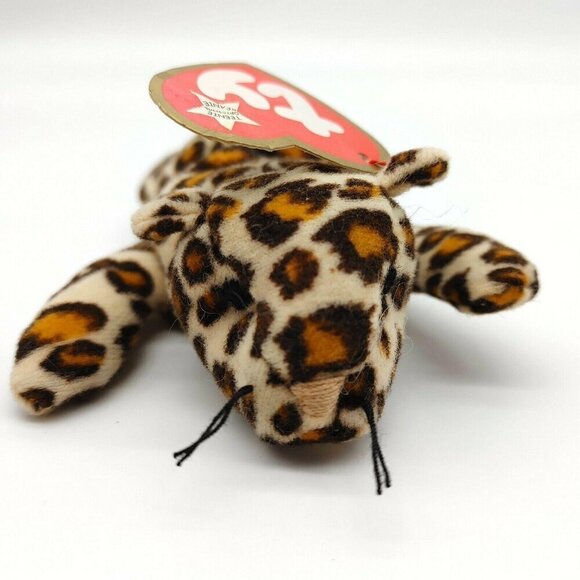 Ty Teenie Beanie Babies Freckles The Leopard Stuffed Animal Plush 1993 Vintage - Picture 6 of 9